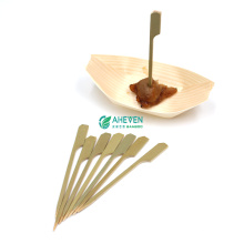 Brochetas de Kebab de Metal de bambú para barbacoa compostables naturales desechables incluso Anhui para restaurante de barbacoa al aire libre